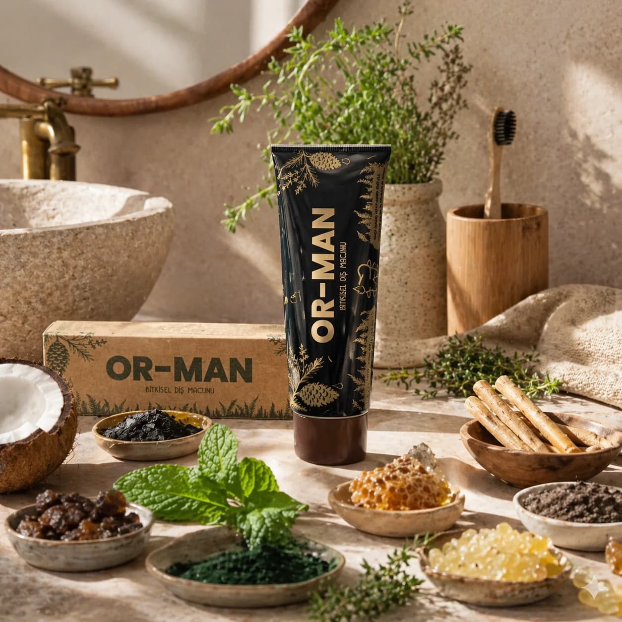 OR-MAN Bitkisel Diş Macunu