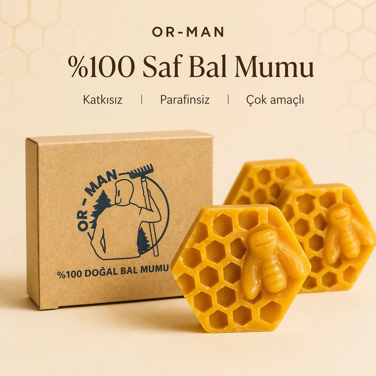 %100 Doğal Bal Mumu