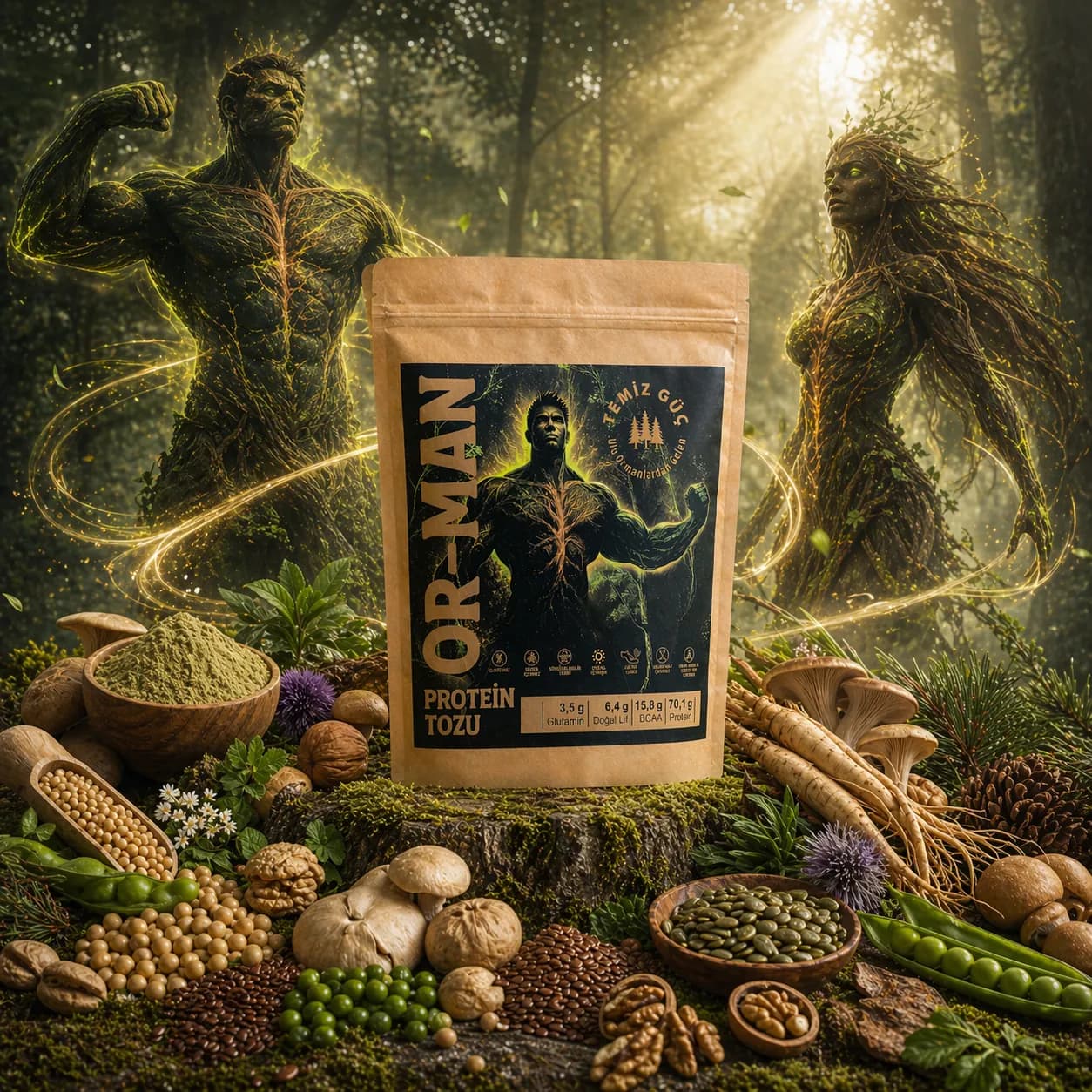 OR-MAN Protein Tozu "Ulu Ormanlardan Gelen Temiz Güç"